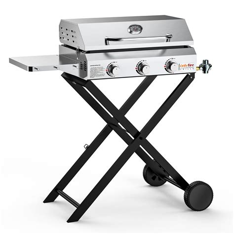 ONLYFIRE GRILLS Portable Propane Gas Griddle 3-Burner with Foldable ...