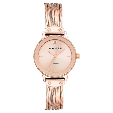 Buy Online Anne Klein Quartz Analog Rose Gold Dial Metal Strap Watch ...
