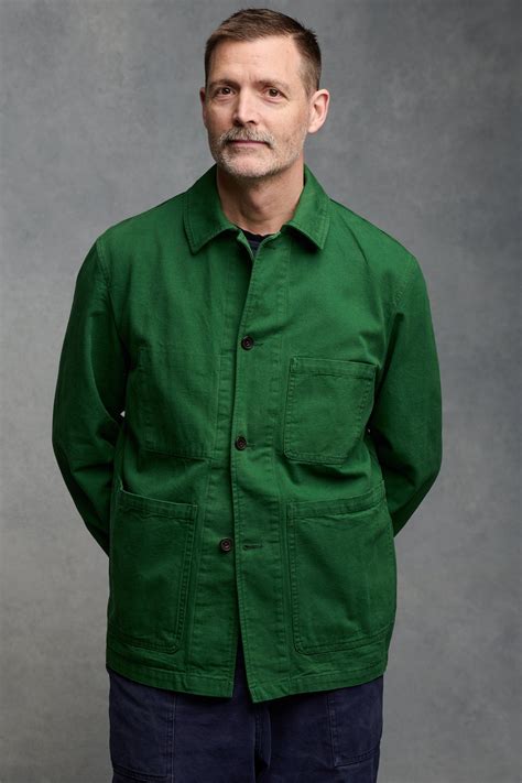 Men's Chore Jacket - Bottle Green - Community Clothing