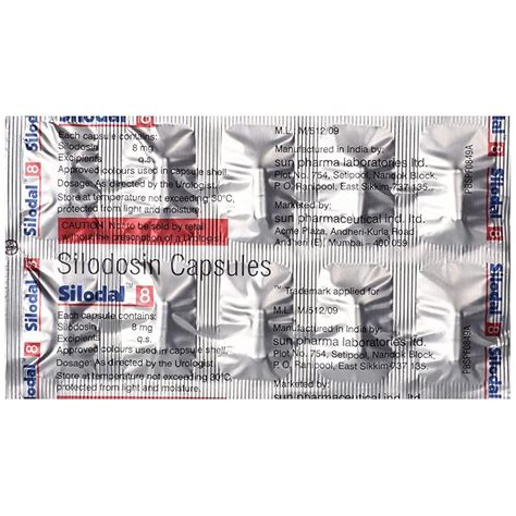 Silodal 8 - Strip of 10 Capsules : Amazon.in: Health & Personal Care