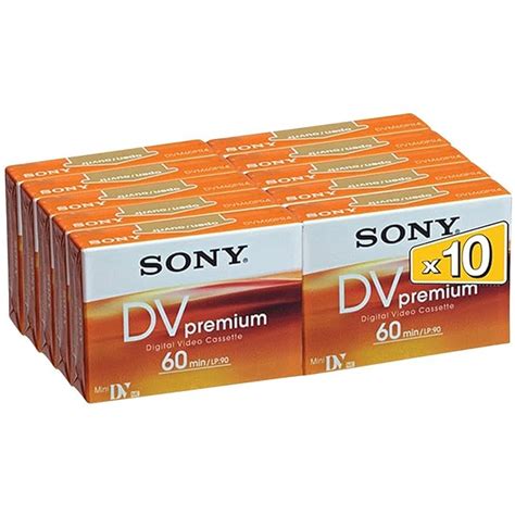 Buy Sony DVC60PRL Mini DV Tape 60min Premium Data Cartridge 10 Packs ...