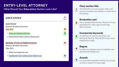 Entry-Level Attorney Resume Examples for 2026 | Resume Worded