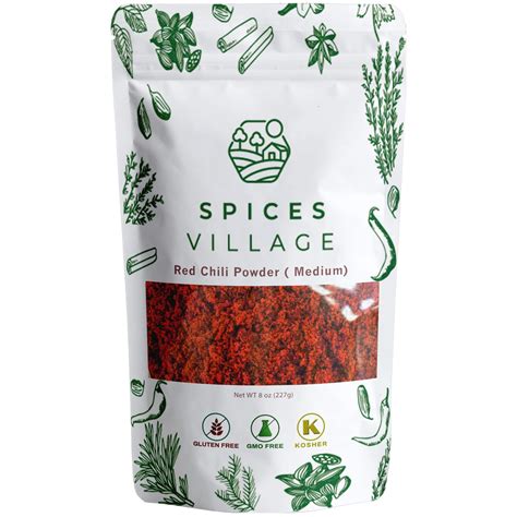 Spices Village Red Chili CCF19 Powder [ 8 oz ] Hot, Kosher Certified ...