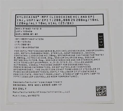LIDOCAINE HCI AND EPINEPHRINE WITH EPINEPHRINE (HF Acquisition Co LLC ...