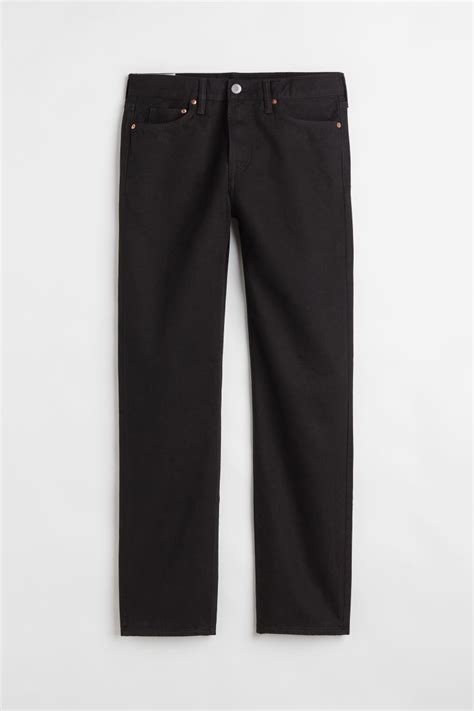 Relaxed Jeans - Black - Men | H&M IN