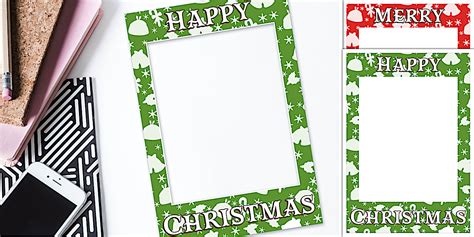 Christmas Photo Booth Frame Prop | Twinkl Party