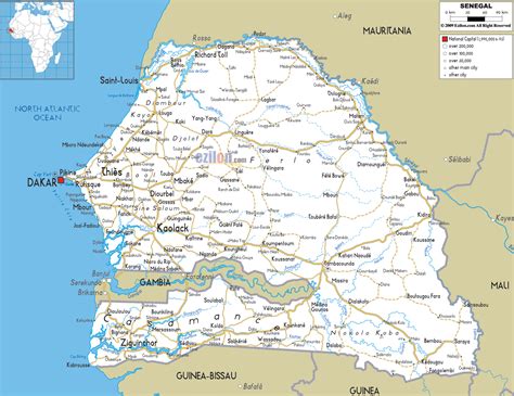 Maps of Senegal | Map Library | Maps of the World