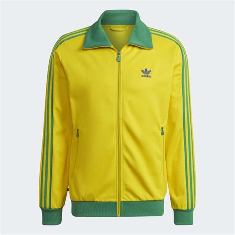 adidas Men's Lifestyle Beckenbauer Track Jacket - Yellow adidas US