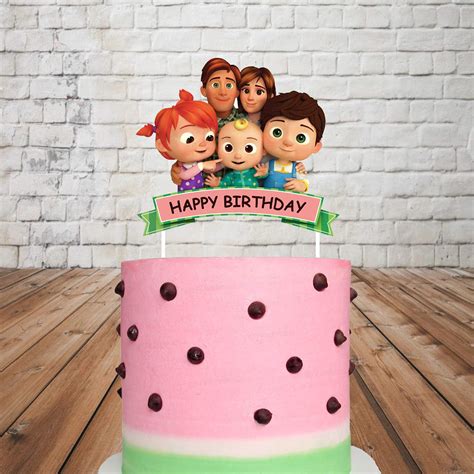 Buy Party Supplies India™ Customized Cocomelon Boy Theme Cake Topper ...