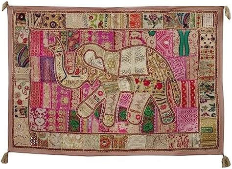 Ekam Art Rajasthani Handmade Heavy Elephant Embroidery Cotton Patchwork ...