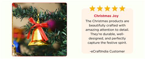 Buy eCraftIndia Plastic Christmas Bells Golden Jingle Bells with Red ...