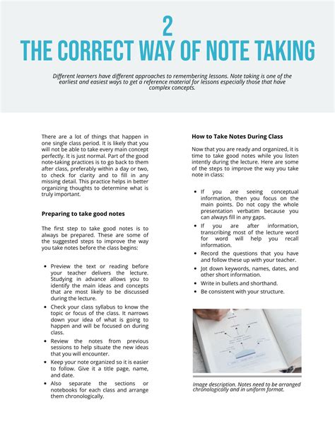 Textbook Note Taking Template - Download in Word, Illustrator, PSD ...