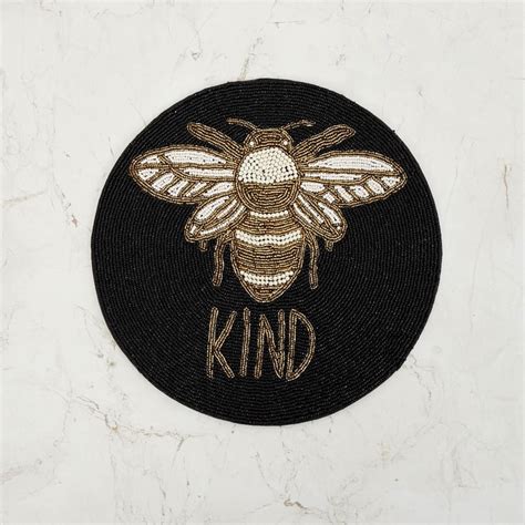 Buy Get The Look Honey Bee Beaded Round Placemat - 35 cm from Home ...