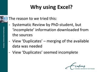 Export RefWorks to Excel 的图像结果