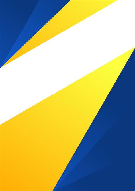 Simple flyer template background with blue and yellow or orange color ...