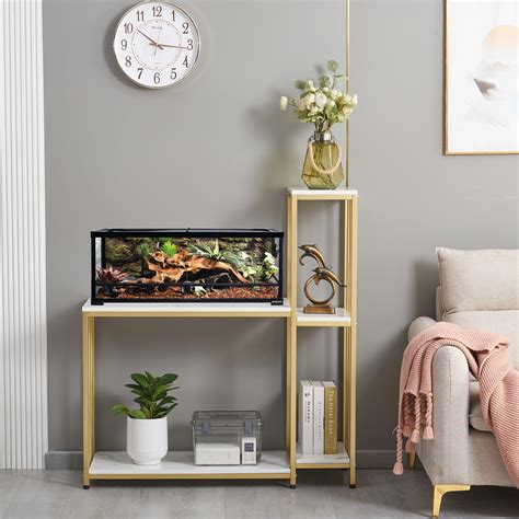 Everly Quinn Fish Tank Stand For Up To 29 Gallon Aquarium, Reptile ...