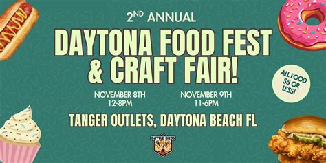 2nd Annual: Daytona Food Fest and Craft Fair 2025, Tanger Outlets ...