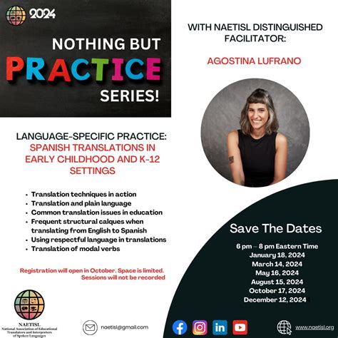 Save the dates!! Registration for our new, language-specific Nothing ...