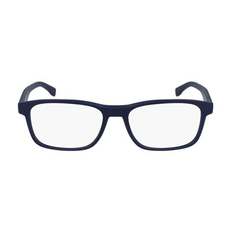 Lacoste Matte Blue Rectangle Unisex Eyeglasses L2842 424/55 – Lenstrack