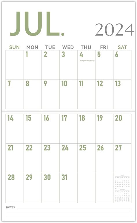GuassLee Calendar 2024-2025 Wall Large, 23x14 India | Ubuy