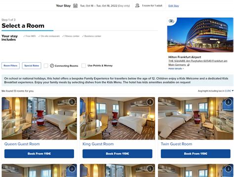 Booking Day Rooms With Hilton - LoyaltyLobby