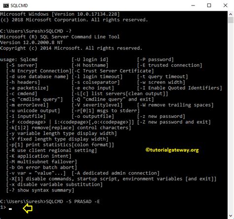 Image result for Connect SQL Server Using Command Prompt