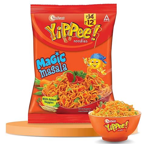 Sunfeast YiPPee! Magic Masala Instant Noodles with real vegetables, 50g ...