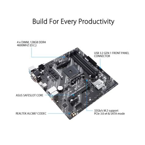 Asus Prime A520M-A | AM4 | M-ATX Form Factor motherboard