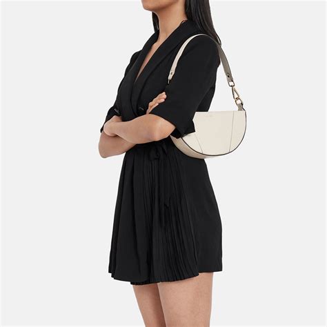 Ava Ivory Leather Bag For Women - White Colour Shoulder Bag - Adisee ...