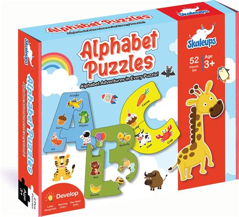 Buy Skaleups Alphabet Puzzles for Kids Ages 3-5, ABC Learning for ...