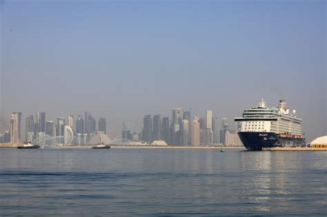 TUI cruise ship Mein Schiff 4 docks at Doha Port, marking its maiden ...