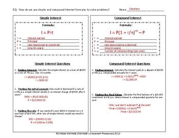 Image result for Compound Interest Notes