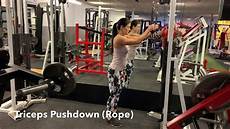 Triceps Pressdown (Rope) 2 0 YouTube