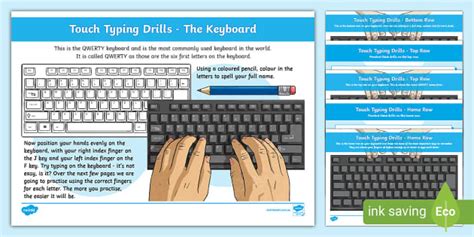 Touch-Typing Practice Drills | Typing Resources | Twinkl