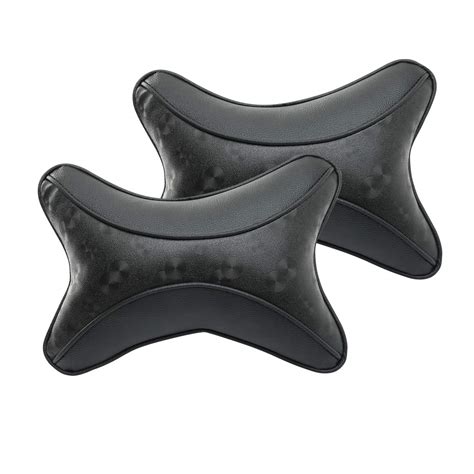 Auto Hub Car Neck Rest Pillow, Car Cushion for All Cars - PU Leather ...