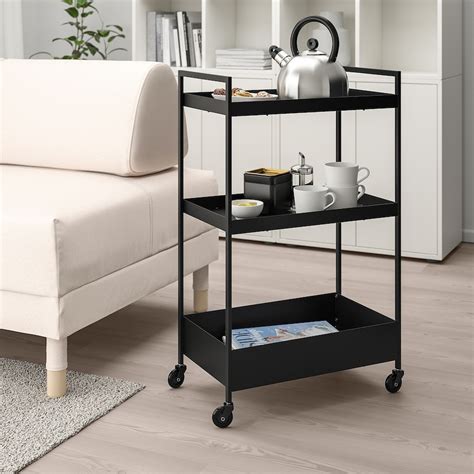 NISSAFORS Trolley, black - IKEA