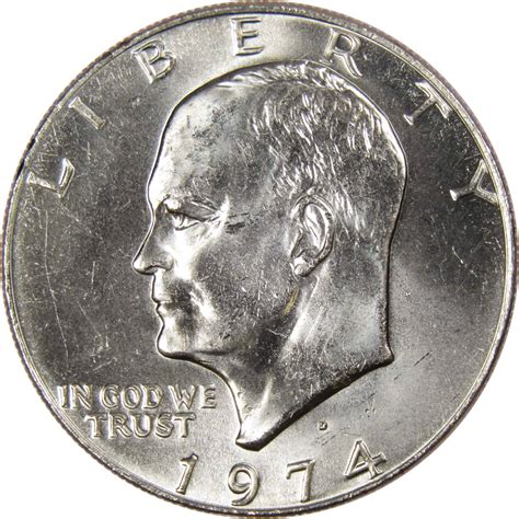 1974 Silver Dollar Value: are "D", "S", No mint mark worth money?