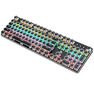 Amazon.in: Buy K820 Retro Steampunk Gaming Mechanical Keyboard-Blue ...