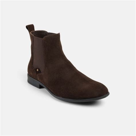 Buy Mochi Men Brown Formal Boots Online | SKU: 19-692-12-40 – Mochi Shoes