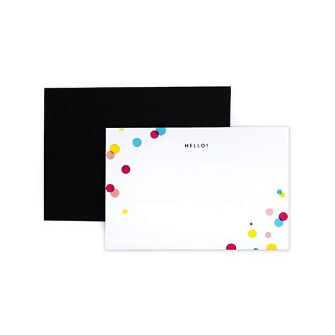 Notecards & Envelopes (Confetti Polka) – 7mm - Fine Paper Stationery