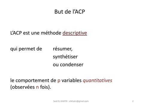 Analyse En Composantes Multiples