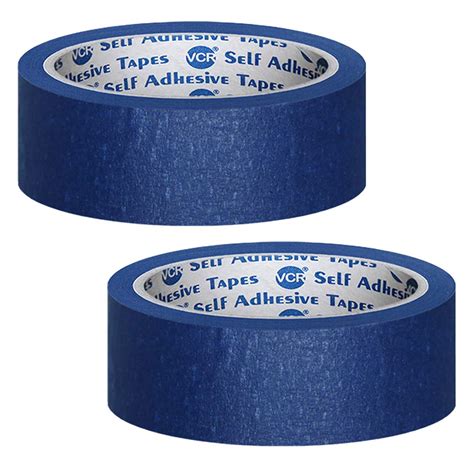 VCR Blue Masking Tape - 20 Meters in Length 24mm / 1" Width - 2 Rolls ...