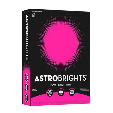 Neenah Astrobrights Premium Color Paper, 24 lb, 8.5 x 11 Inches, 500 ...