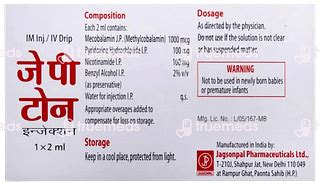 Jp Tone Injection 2 Ml - Uses, Side Effects, Dosage, Price | Truemeds