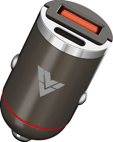 DR VAKU® ESSENVOLT 65W Car Charger Fast Charging Dual Port Type C PD ...