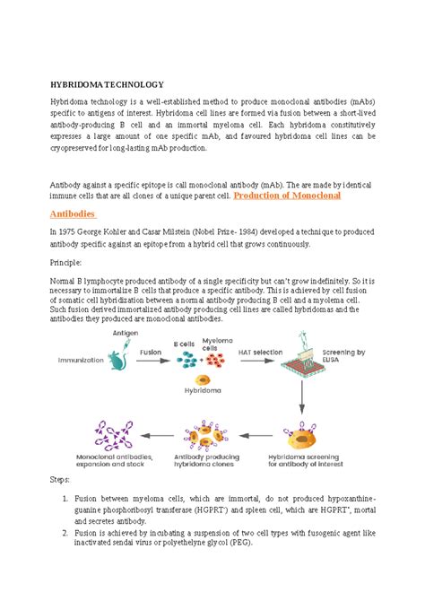 Hybridoma Technology ^0 Monoclonal Antibody (1) - HYBRIDOMA TECHNOLOGY ...