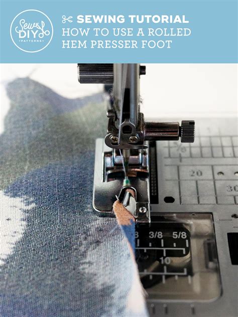 How to use a rolled hem presser foot video tutorial – Artofit