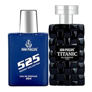 Buy JOHN PHILLIPS 525 & TITANIC | Long Lasting | Eau De French Perfume ...
