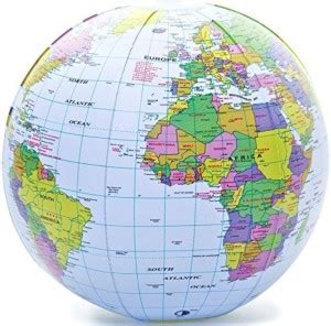 Digi2cart BLOW UP WORLD GLOBE ATLAS WORLD MAP EARTH EDUCATIONAL ...