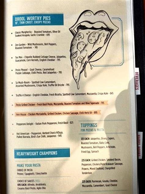 Menu at Woodside Inn, Mumbai, Indian Mercantile Mansion